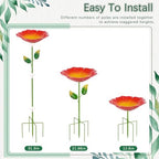 4 Pack Bird Bath for Outside, Outdoors Garden Decor Flower Birdbath - Image 5