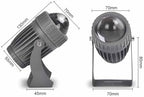 10W Rotation Spotlight Long Range LED Flood Lights, Narrow Beam Angle Landscape Lamps, AC 85-265V Outdoor Wall Washer, IP65 Building Exterior Wall Lighting Projector(RGB) - Image 2
