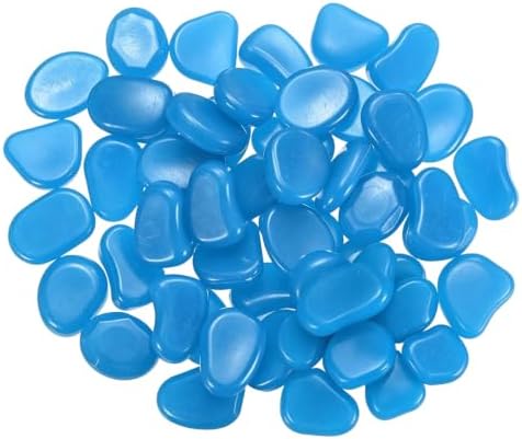 30-Pack Glow in the Dark Rocks, 1.77" Resin Outdoor Garden by Unknown