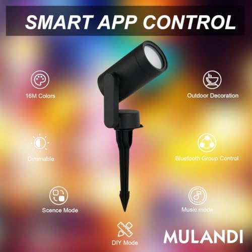 Smart Landscape Lighting 12V App Control Color Changing LED, 3 Pack - Image 3