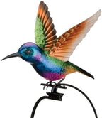 Regal Art & Gift Rocker Hummingbird Garden Stake, Colorful Metal Stake, Rocking Design, Glossy Metallic Finish, Weather & Fade Resistant, Ideal Garden Decor, Purple, 8.5"L x 5.75"W x 42.75" - Image 7