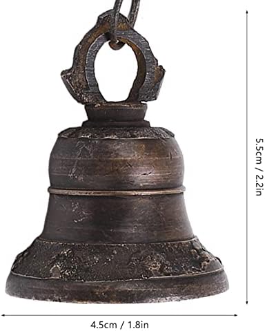 Nepalese Hand Made Copper Dinner, Cast Iron Hanging for Wall Door, and Clear Sound, Distressed Copper Finish, 45x55cm.. Decorative for Farmhouse Home Boat - Image 7