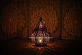 Oriental Moroccan Metal Lantern Black 30cm | Oriental Moroccan Wind Light Garden Wind Light | Moroccan Metal Lantern for Outside as a Garden Lantern, or Inside as a Table/Candle Lantern by Rajbhoomi_handicrafts