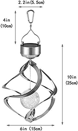Ulalaza Solar Wind Chime Outdoor LED Color Changing Solar Lights Romantic Décor for Patio Garden Yard Home (Colorful) - Image 4