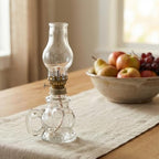 2pcs Vintage Kerosene Lantern with Glass Shade, 100ml Metal Lamp - Image 4