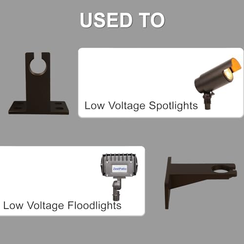 Gutter Brackets with 1/2" NPT Thread for House Gutter Lights - Image 5