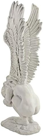 Design Toscano KY30700 Extended Grace Angel Garden Statue, 24 Inch, Antique Stone - Image 2
