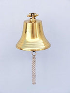 Hampton Nautical BL2021-9B Brass Plated Hanging Harbor Bell 7" - Nautical Decor - Nautical Home Decoration - Image 4