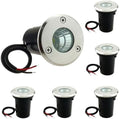6 Pack 3W Cool White LED In Ground Well Light 12V 24V Low Voltage by ZSGoes