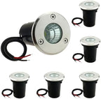 6 Pack 3W Cool White LED In Ground Well Light 12V 24V Low Voltage by ZSGoes