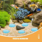 300pcs Blue Glow in Dark Pebbles for Aquarium and Garden Xmas - Image 7