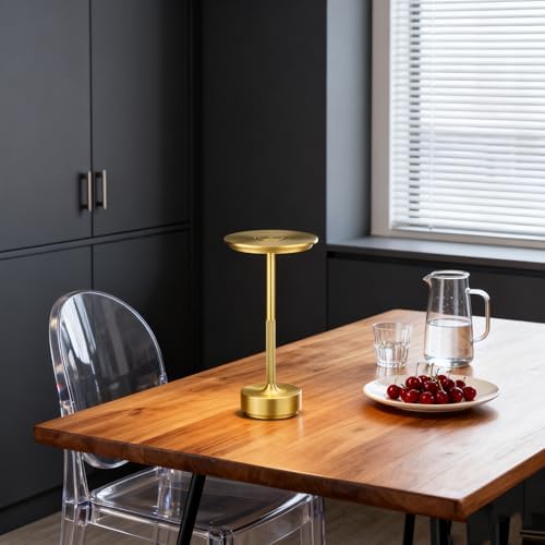 UdoUto 2-Pack Cordless Table Lamps Rechargeable, Gold - Image 3