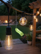 30FT 19-Light T Shape Outdoor String Lights, ST38 G40 Patio Lights by Konictom