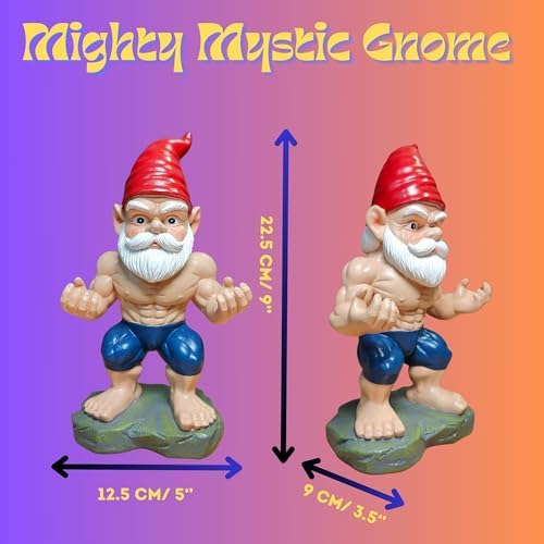 Bodybuilder Garden Gnome - Muscle Gnomes Statue, Funny Outdoor Decor for Home, Patio & Gym, Weatherproof Lawn Decoration, Unique Gifts for Men/Women & Fitness Enthusiasts - Image 2