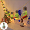 CAKERS Christmas Tree Decor Hanging String Lights|Creative PVC Clear Light Bulb Modeling Led Copper Wire Lights for Party Wedding Birthday Decor,D,3m(9.8ft)-20LED-USB by CAKERS