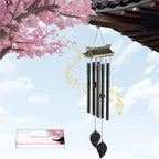 Carefree Fish Wind Chime Use Musical Wind Bell Tubes 31Inch Asian Style Family Love Garden Decor Japanese Cherry Blossom （Patent No.: US D1,104,819 S） by CarefreeFish