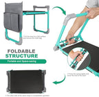 Garden Kneeler and Seat 2-in-1 Foldable Bench, with Storage Bags & Non-Slip Foam Pad - Image 3