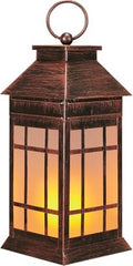 18" Solar Lanterns Outdoor Waterproof Flickering Flame Copper by anyperfect