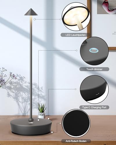 Cordless Table Lamp Rechargeable 6000mAh Battery Outdoor LED Light - Image 6