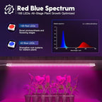 FREELICHT 1Pack 4FT Grow Light for Indoor Plants, 60W=350W, Red Blue - Image 2