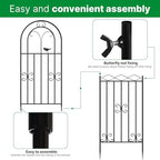 ARIFARO 2 Pack 78" H x 20" W Metal Garden Trellis for Climbing Plants - Image 6