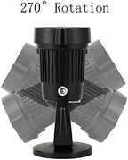 Bright Outdoor Wall Mount Spotlight 5W COB Garden Yard Path Landscape Lighting, Decorative Walls Trees Flags Lamp with Round Base and Power Plug, Pack of 2 (Warm White) - Image 3