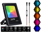 RGB Pixel Flood Lights, WS2811 LED Flood Light, 20W Smart Flood Lights, led addressable Pixel floodlight; DC12-24V Input IP65,X-Connect ;for Outdoor Decorative/Garden/Stage Lighting - Image 3