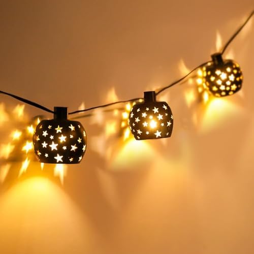 Vigdur Lantern String Lights, 10 G40 Bulbs Star String Lights, 11FT by Vigdur