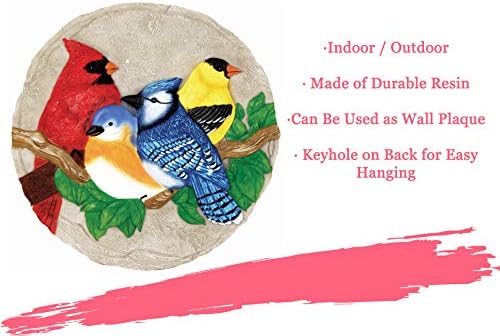 Spoontiques - Garden Décor - Bright Birds Stepping Stone - Decorative Stone for Garden - Image 7