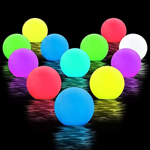 YESIE 4Packs Rechargeable Pool Lights, 3-Inch LED Orb Lamp,Fast Charging, 12hrs Working Time,Remote Control, 3 Timer, 16 Colors Ball, Inground Swimming Pools Accessories, Christmas Decoration - Image 2
