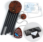 Memorial Wind Chimes for Loss of Loved One, Windchimes in Memory of a Loved One, Sympathy Gift Baskets, Bereavement Condolence Gifts, Memorial Gifts for Loss of Mom, 32" Sympathy Blue Butterfly, Black - Image 4