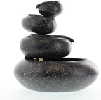 Zingz & Thingz Zen Collection Resin Tabletop LED Water Fountain, Four-Tier, 9.5x9.5x10 - Image 6