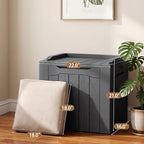 JUMMICO 31 Gallon Resin Deck Box Waterproof Outdoor Storage Boxes - Image 4