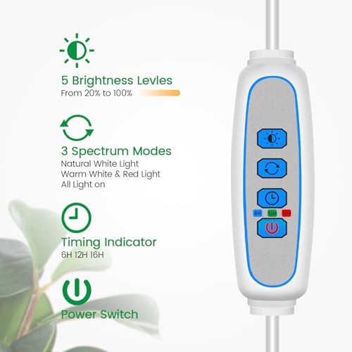 Garpsen 6000K Grow Light with Gooseneck, for Large Plants, 2Pack - Image 6