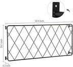 MyGift 50 x 24 Inch Wall Garden Trellis, Black Metal Climbing Plant Panel - Image 6