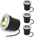 Low Voltage In-ground Light LED Well Lights Landscape Lighting 3W 12V 24V Outdoor Landscape Light Waterproof IP67 Pathway Driveway Deck Step Fence Garden Lights (Warm White) by ACHENGE