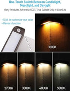 LEONLITE 4-Pack 5CCT LED Hardscape Lighting, Corner Hardscape Lights - Image 3
