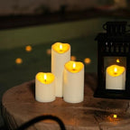 Homemory Flameless Candles with Timer and Remote Control, Battery Operated LED Candles, Realistic Fake Plastic Candles for Wedding, Festival, Home Decor, Waterproof Outdoor, D3”H4”6”8” - Image 4