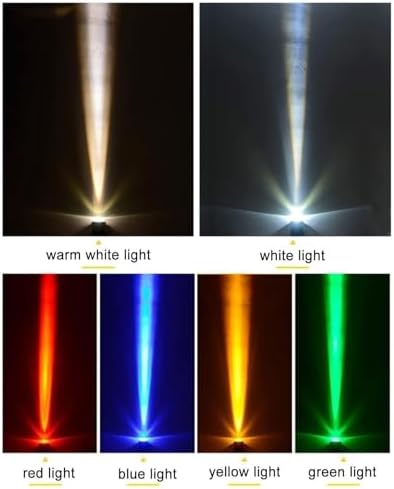 10W LED Beam Spotlight, Narrow Beam Spotlight, IP65 Waterproof Long Distance Wall Washer Spotlight, Outdoor Architectural Lawn LED Landscape Lamp(Warm White Light) - Image 7