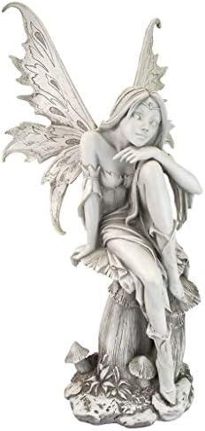 Design Toscano Fairy of Hopes and Dreams Garden Statue by Artist Cecelia 11"Wx11"Dx22" by DesignToscano