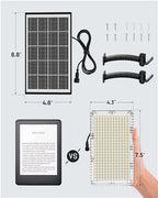 JACKYLED Solar Lights Outdoor 299 LED 1000 Lumens Bright Solar Black 2 Pack - Image 3