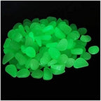 Glowing Stone Luminous Pebbles, Luminous Pebbles Glow in The Dark, Used for Garden Walkway Decoration, Aquarium Fish Tanks, Park Decorations, Etc., Decorative Resin Gravel (Size : 500PCS) - Image 2