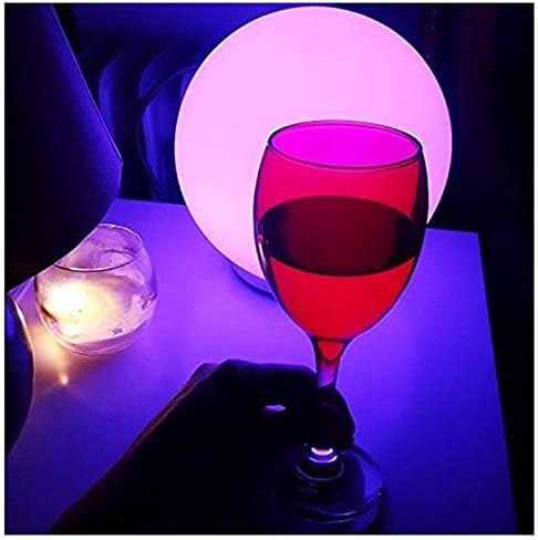 Mr.Go 8-inch Ultra-Fun LED Glowing Ball Light w/Remote, RGB Color Changing Globe Mood Lamp, 16 Colors 8 Brightness 4 Lighting Modes, Waterproof, Rechargeable & AC Adapter Power, Stunning Light Orb - Image 4