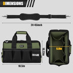 UUP 18" Large Tool Bag, Heavy Duty Spacious Carry Tool Box Organizer, Green - Image 2