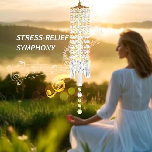 Crystal Wind Chimes Rainbow Suncatcher for Window, Garden, Patio Decor - Image 5