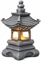 Garden Statues Outdoor, Solar Garden Statues, Solar Pagoda Garden Statue by Unknown