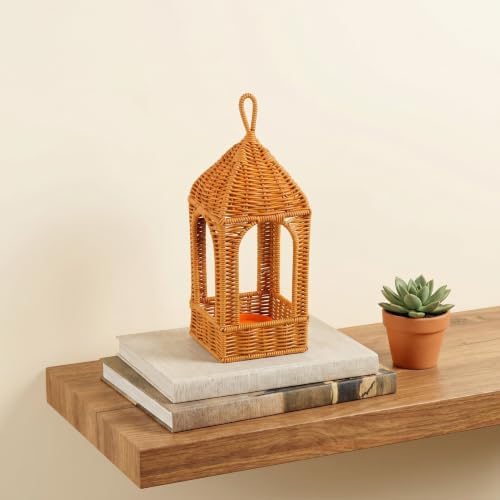 Handwoven Rattan Lantern Lampshade for Pendant Lights and Sconces - Image 5