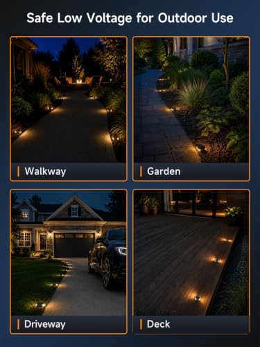 Gardenreet Brass Well Light, 12V Low Voltage, 2-Way Turret Top, 12 Pack - Image 6