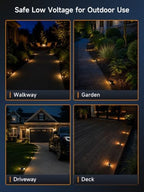 Gardenreet Brass Well Light, 12V Low Voltage, 2-Way Turret Top, 12 Pack - Image 6