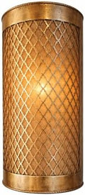 Moroccan Brass Wall Lamp Sconce Home Decor, Handmade Lighting Copper Metal Lights Turkish Lamp, Ramadan Candle Lantern, Candle Holder, Indoor Outdoor, Patio, Porch, Shelf, Garden (Prism) by Handmade